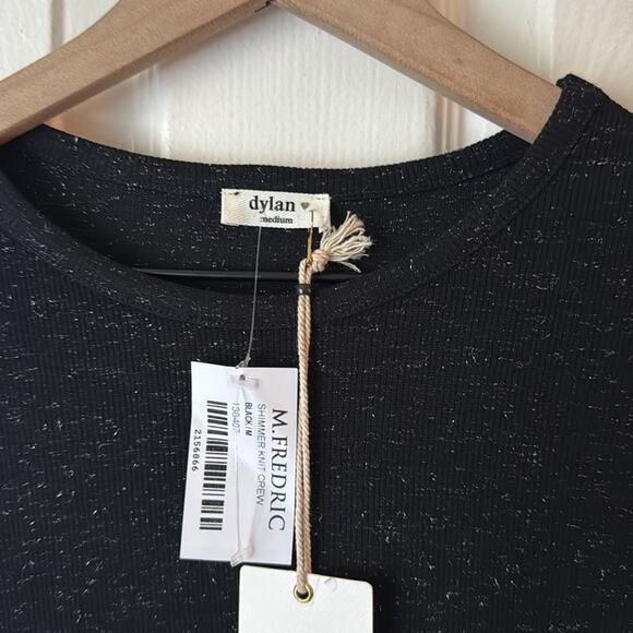 Dylan Shimmer Knit Crew Long Sleeve Shirt size medium NWT - Picture 5 of 6